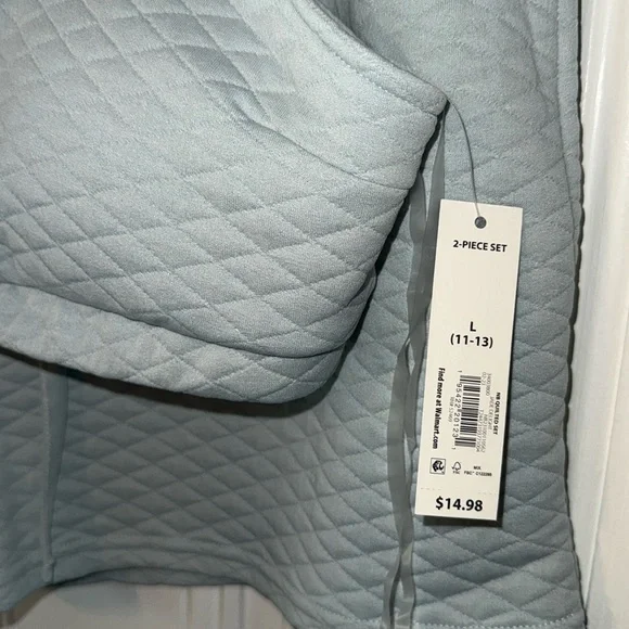 NB Quilted Short/Bralette Set - Picture 2 of 5